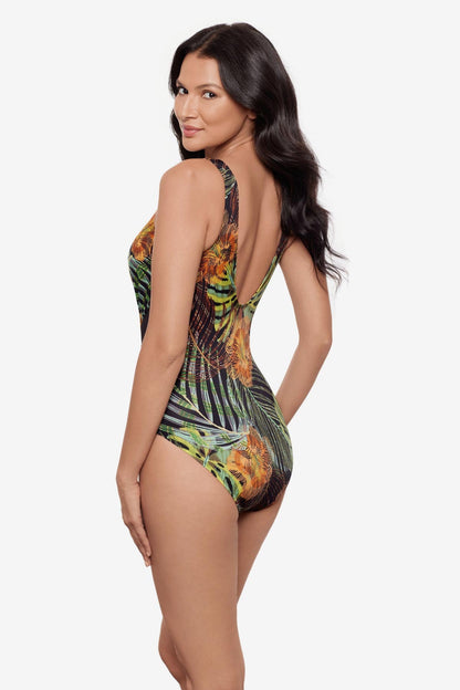 Miraclesuit Black/Multi Ibiza One Piece in Sunset Islet