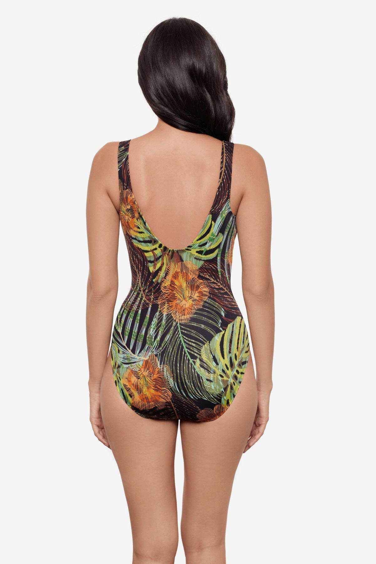 Miraclesuit Black/Multi Ibiza One Piece in Sunset Islet