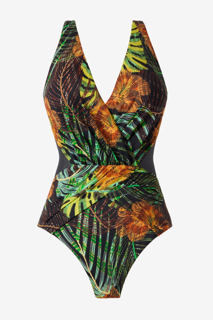 Miraclesuit Black/Multi Ibiza One Piece in Sunset Islet