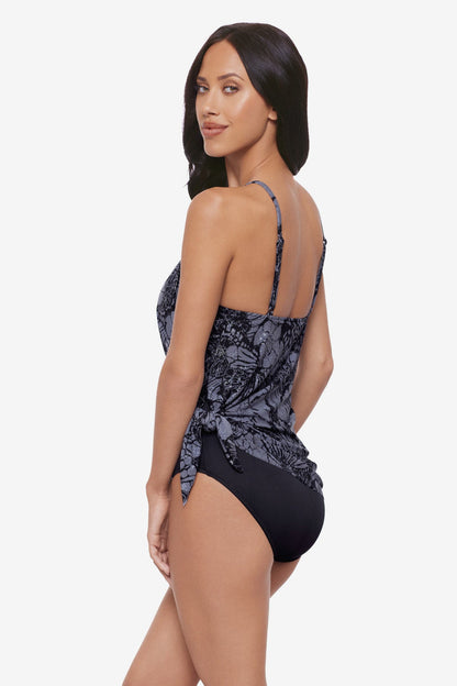 Miraclesuit Black/Multi Magicsuit Shell Beach Parker One Piece Swimsuit