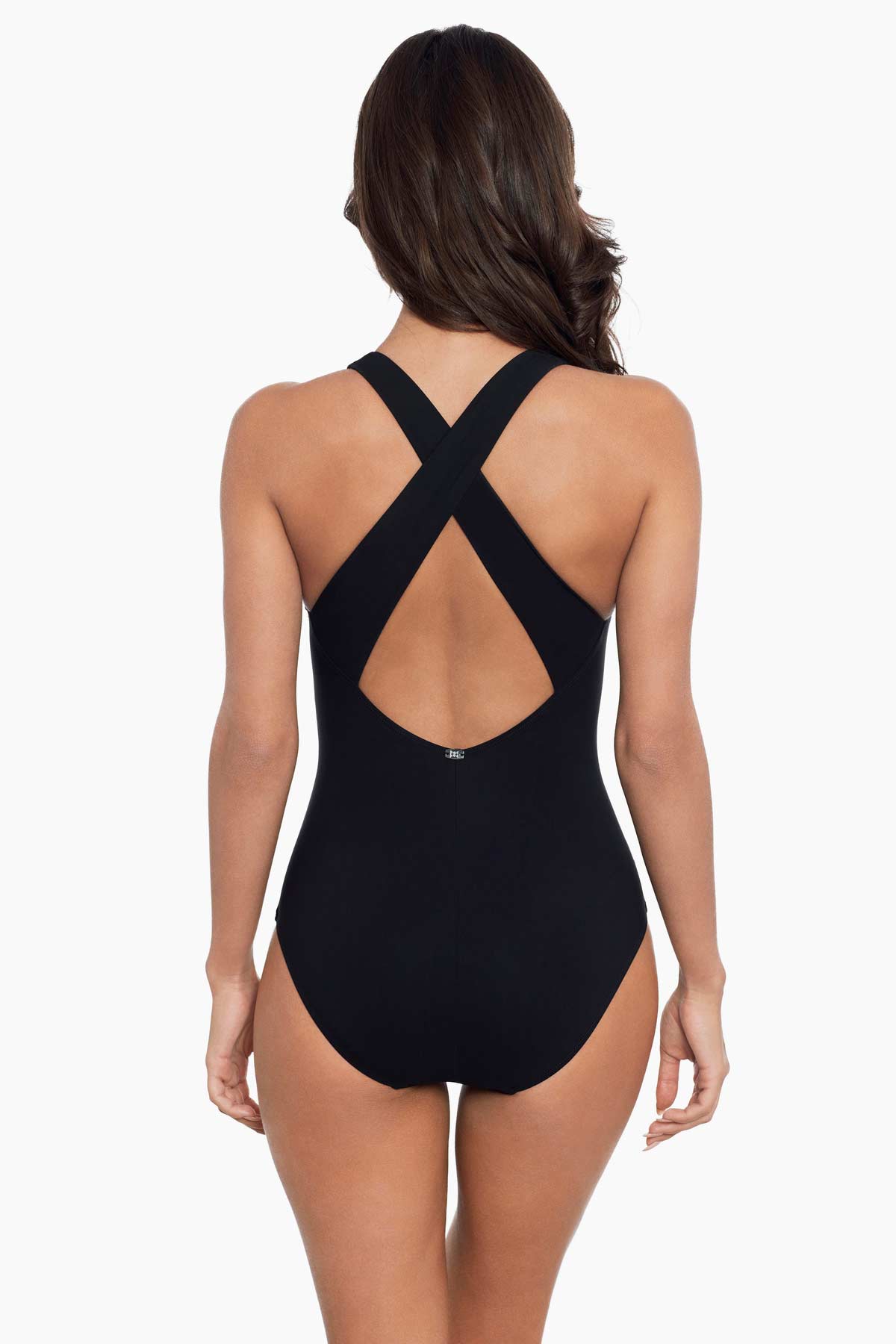 Miraclesuit Black Amoressa Banda Sashay One Piece Swimsuit