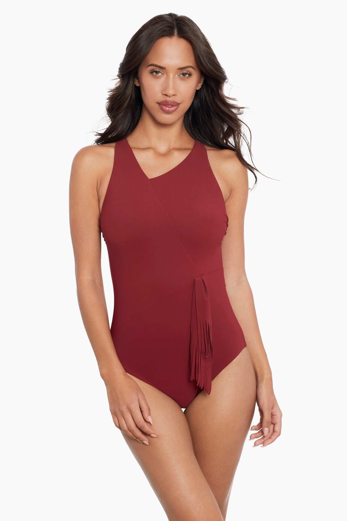 Miraclesuit Black Amoressa Banda Sashay One Piece Swimsuit