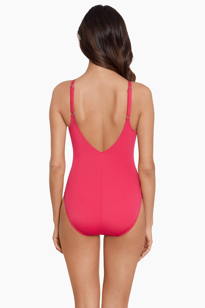 Miraclesuit Turquoise Magicsuit Riveted Diana One Piece Swimsuit