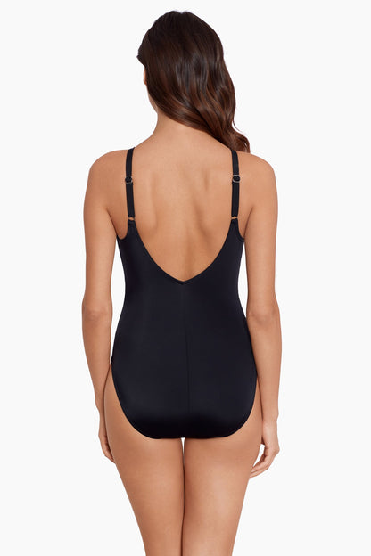 Miraclesuit Turquoise Magicsuit Riveted Diana One Piece Swimsuit