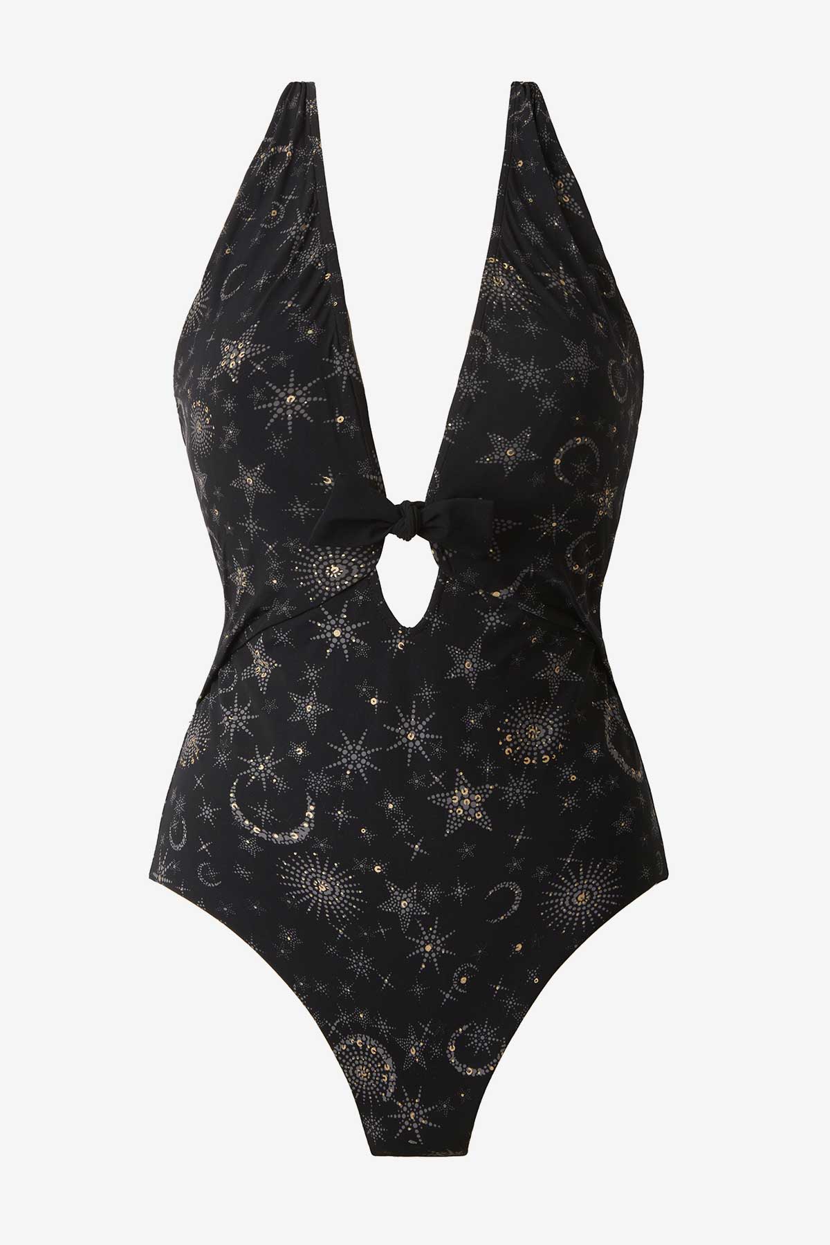 Miraclesuit Black/Gold Halle One Piece in Lucky Stars