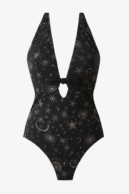 Miraclesuit Black/Gold Halle One Piece in Lucky Stars