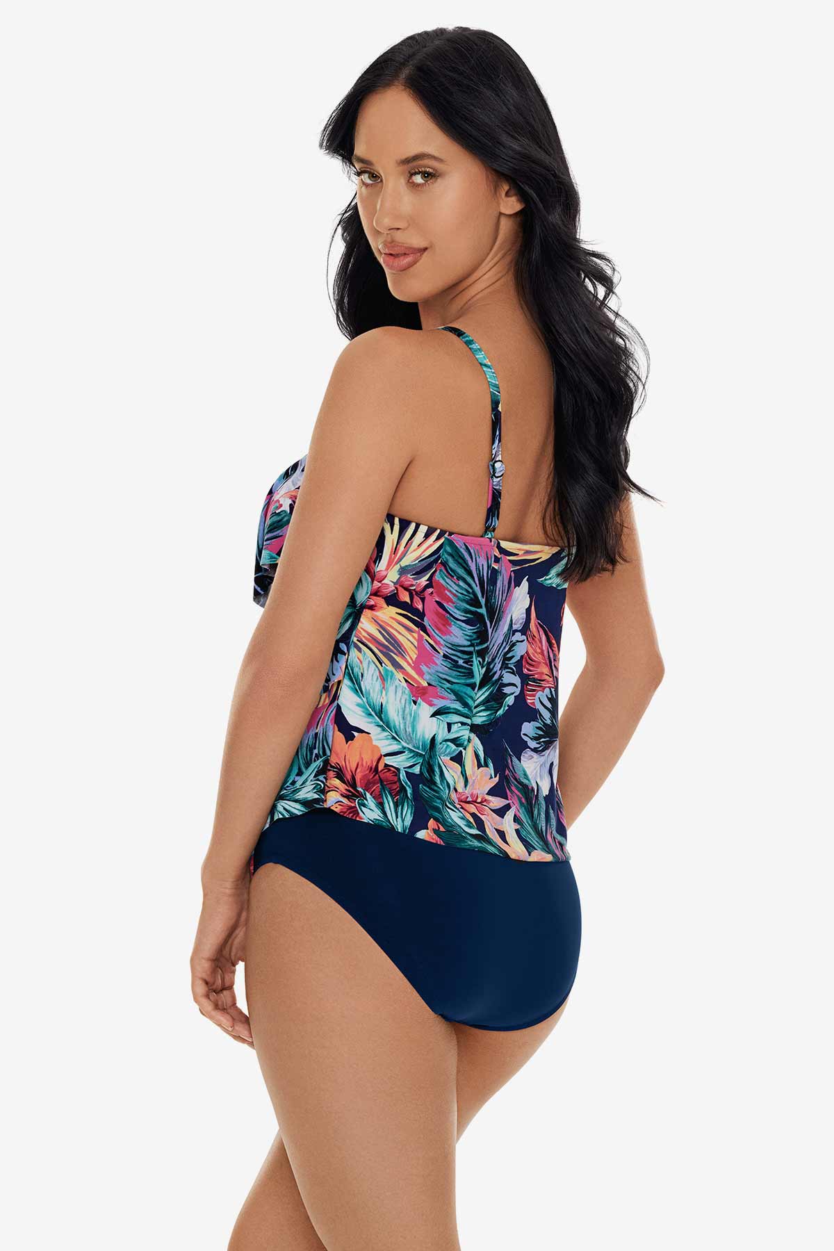 Miraclesuit Navy/Multi Rita Tankini Top in Belize