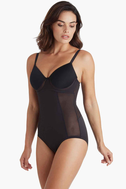 Miraclesuit Warm Beige/Nude TC Extra Firm Control Wonderful U Low Back BodyBriefer
