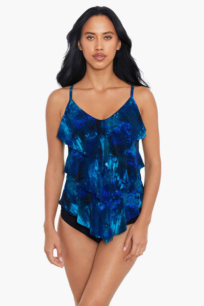 Miraclesuit Blue/Multi Magicsuit Hazy Daze Rita Tankini