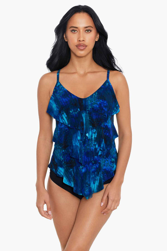 Miraclesuit Blue/Multi Magicsuit Hazy Daze Rita Tankini