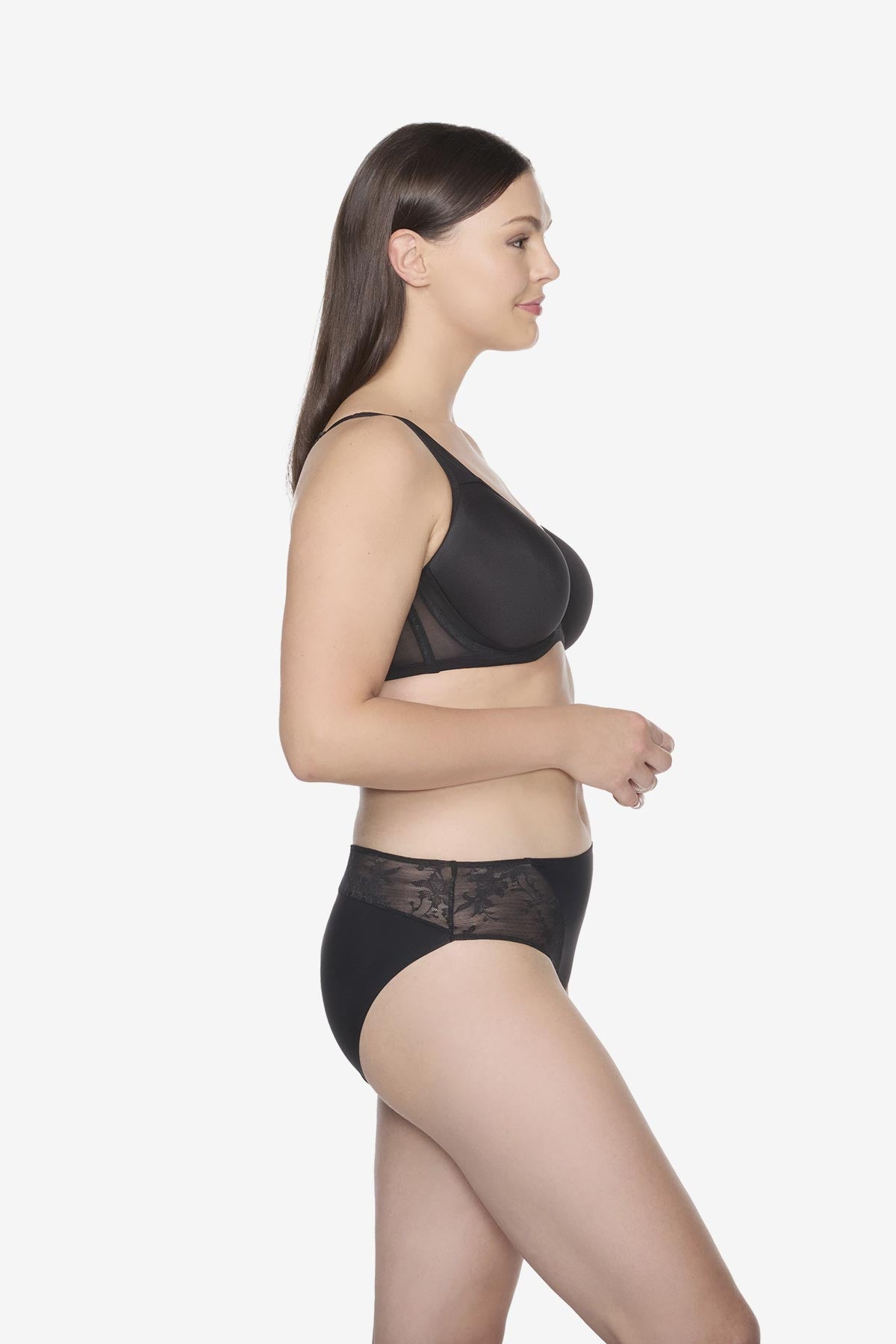 Miraclesuit White TC Luxe Dreamer Hipster in Deep Black