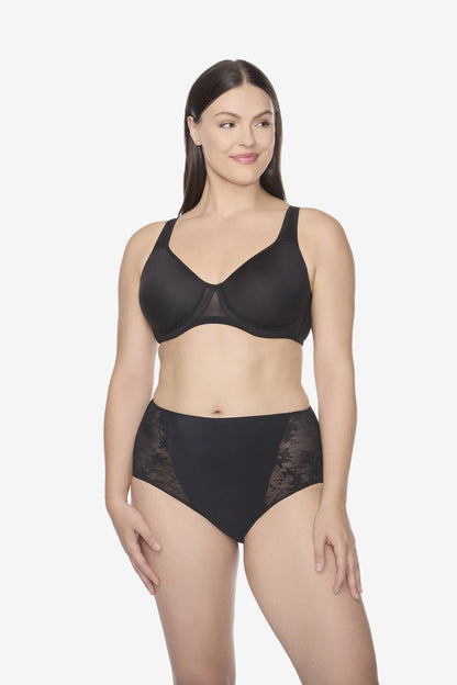 Miraclesuit White TC Luxe Dreamer Modern Brief in Deep Black