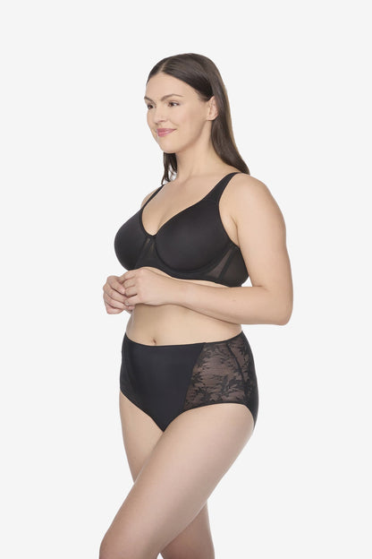 Miraclesuit White TC Luxe Dreamer Modern Brief in Deep Black