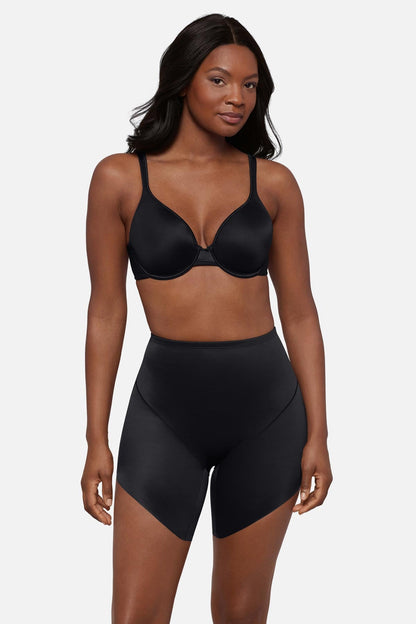 Miraclesuit Black Showstopped Slanted Hem Shaping Short