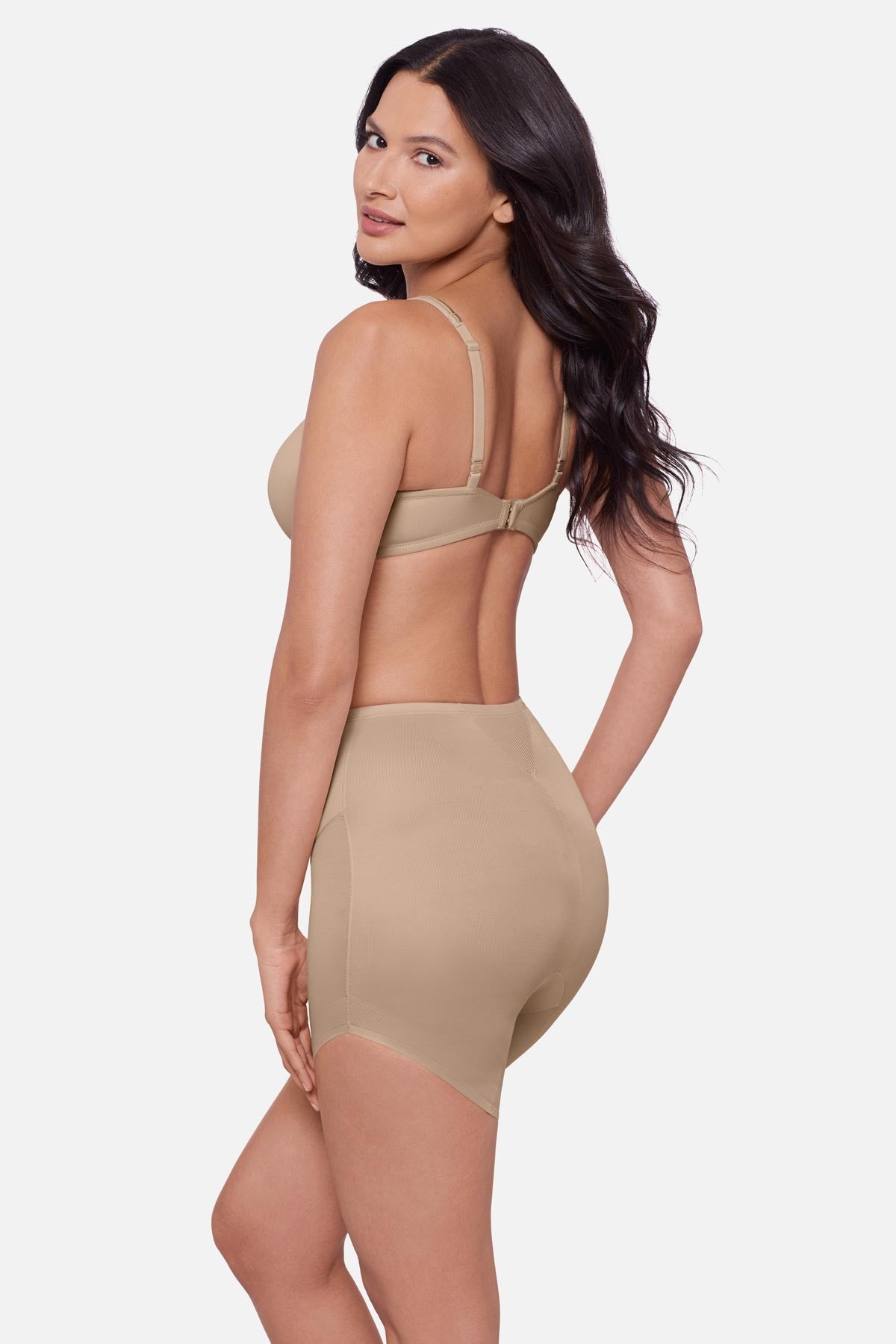 Miraclesuit Black Showstopped Slanted Hem Shaping Short