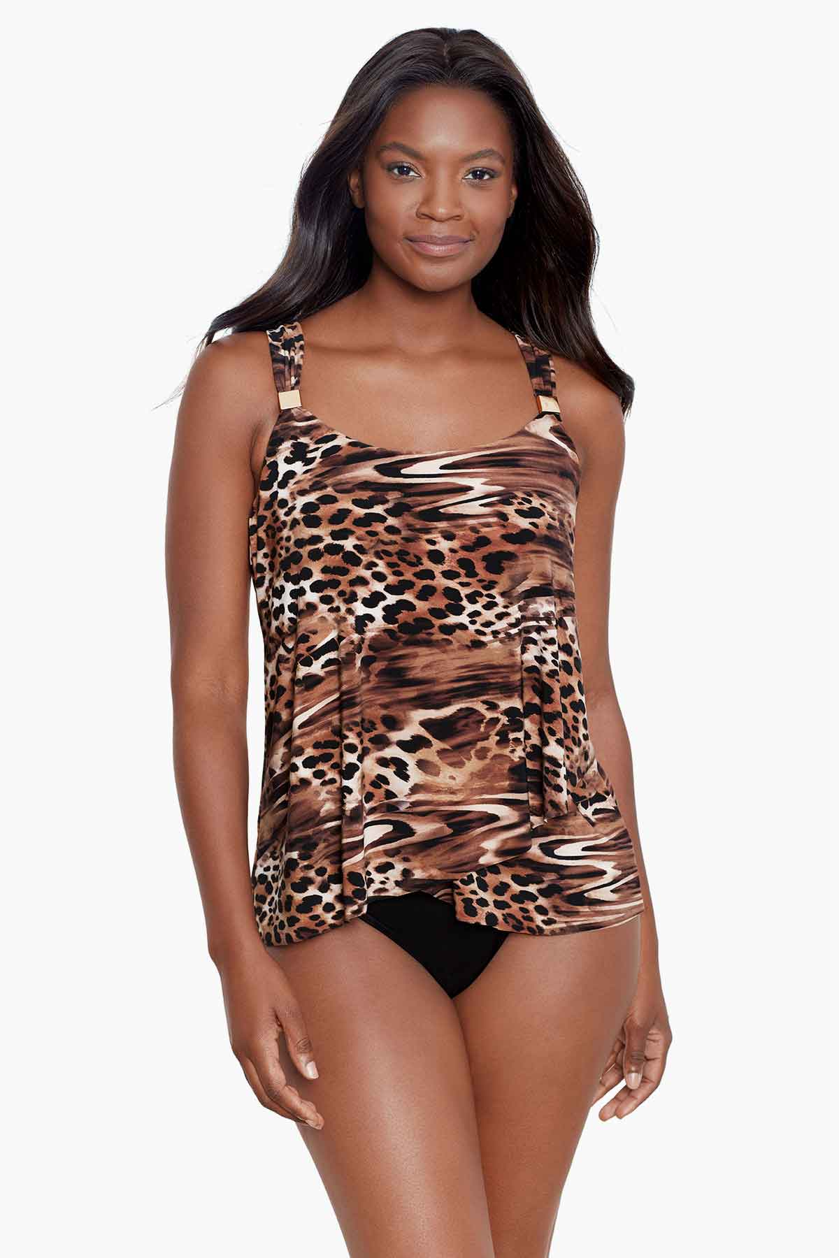 Miraclesuit Black/Multi Ocicat Dazzle Tankini