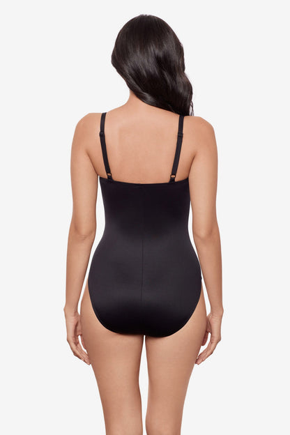 Miraclesuit Blue/Black Trifecta One Piece in Spectra