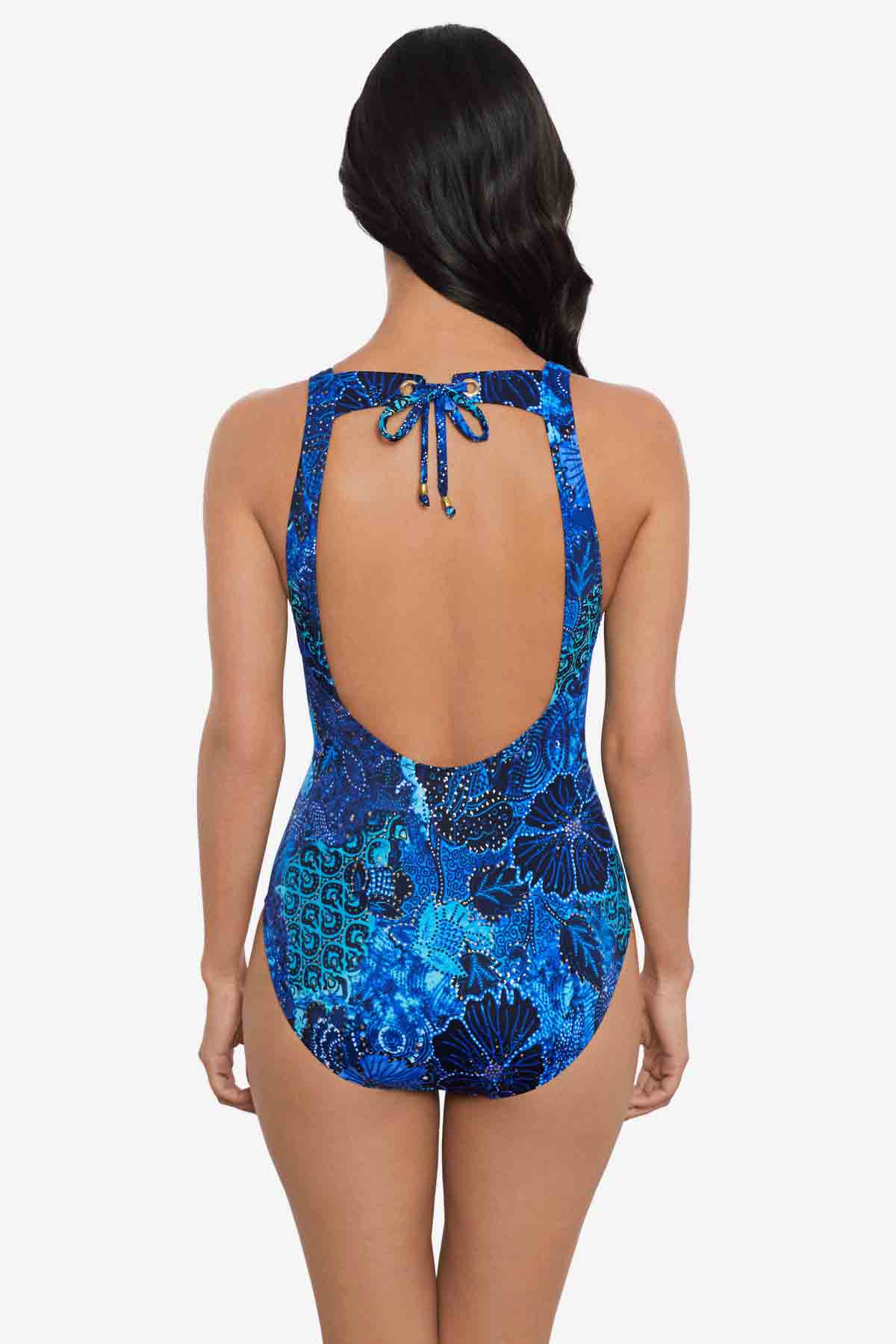 Miraclesuit Blue/Multi Magicsuit Jewels In The Nile Steffi One Piece Swimsuit