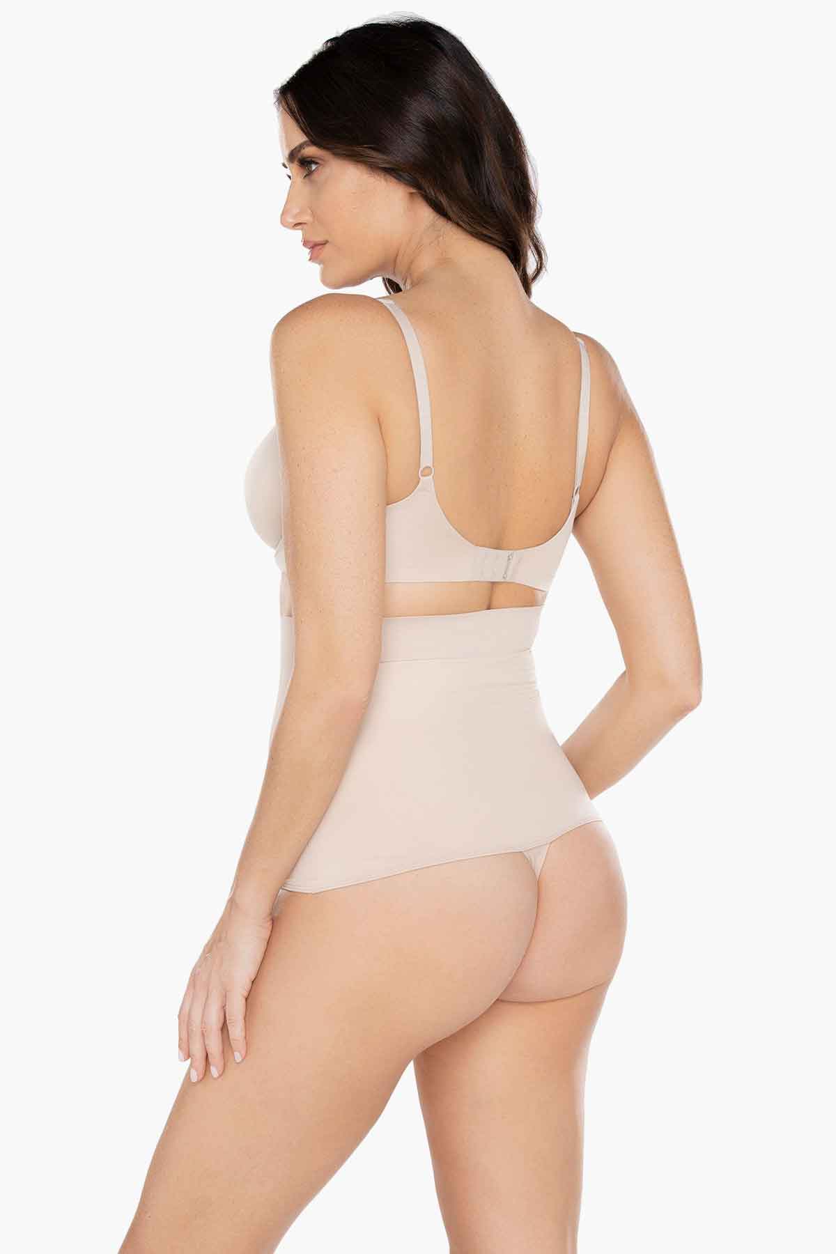 Miraclesuit Warm Beige/Nude Comfy Curves High Waist Thong