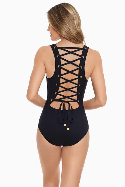 Miraclesuit Chestnut Amoressa Solar Mercury One Piece Swimsuit