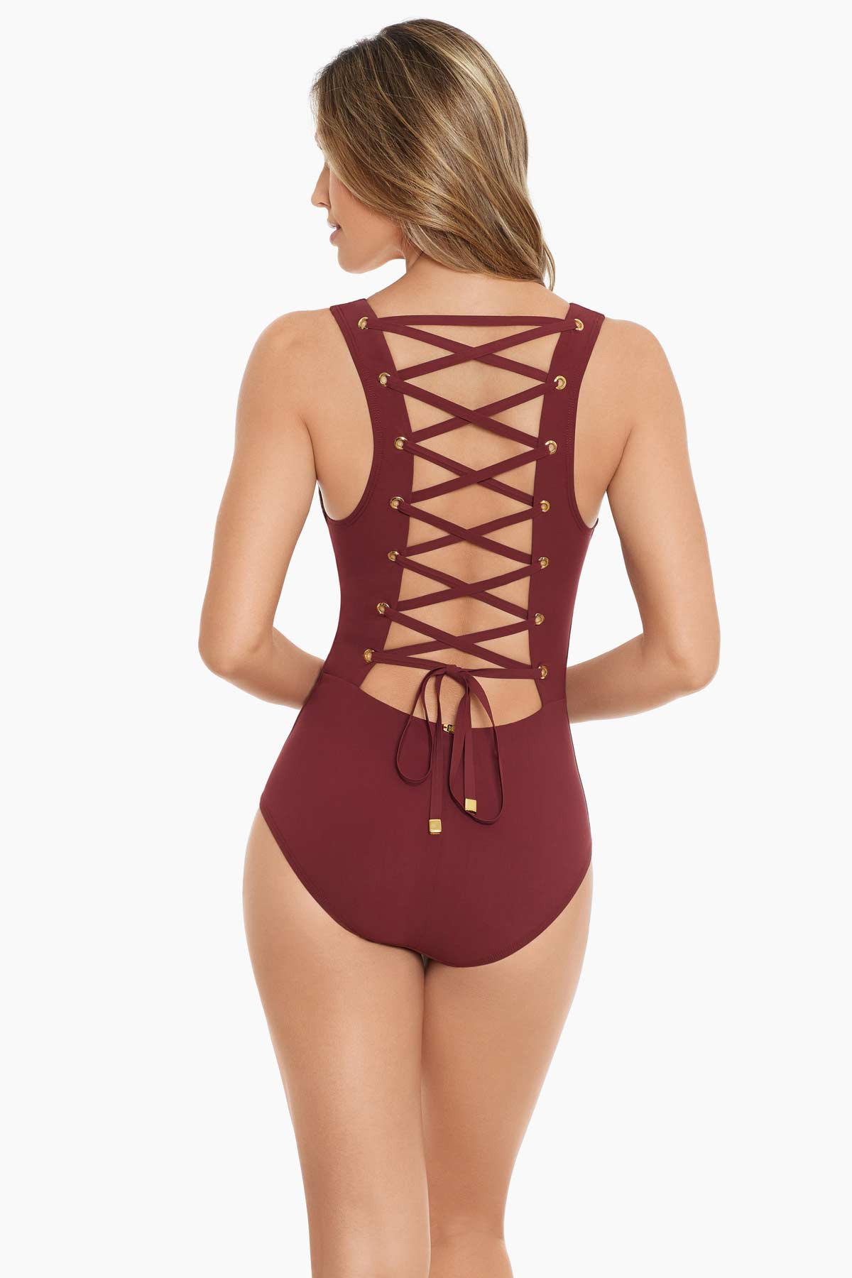 Miraclesuit Chestnut Amoressa Solar Mercury One Piece Swimsuit