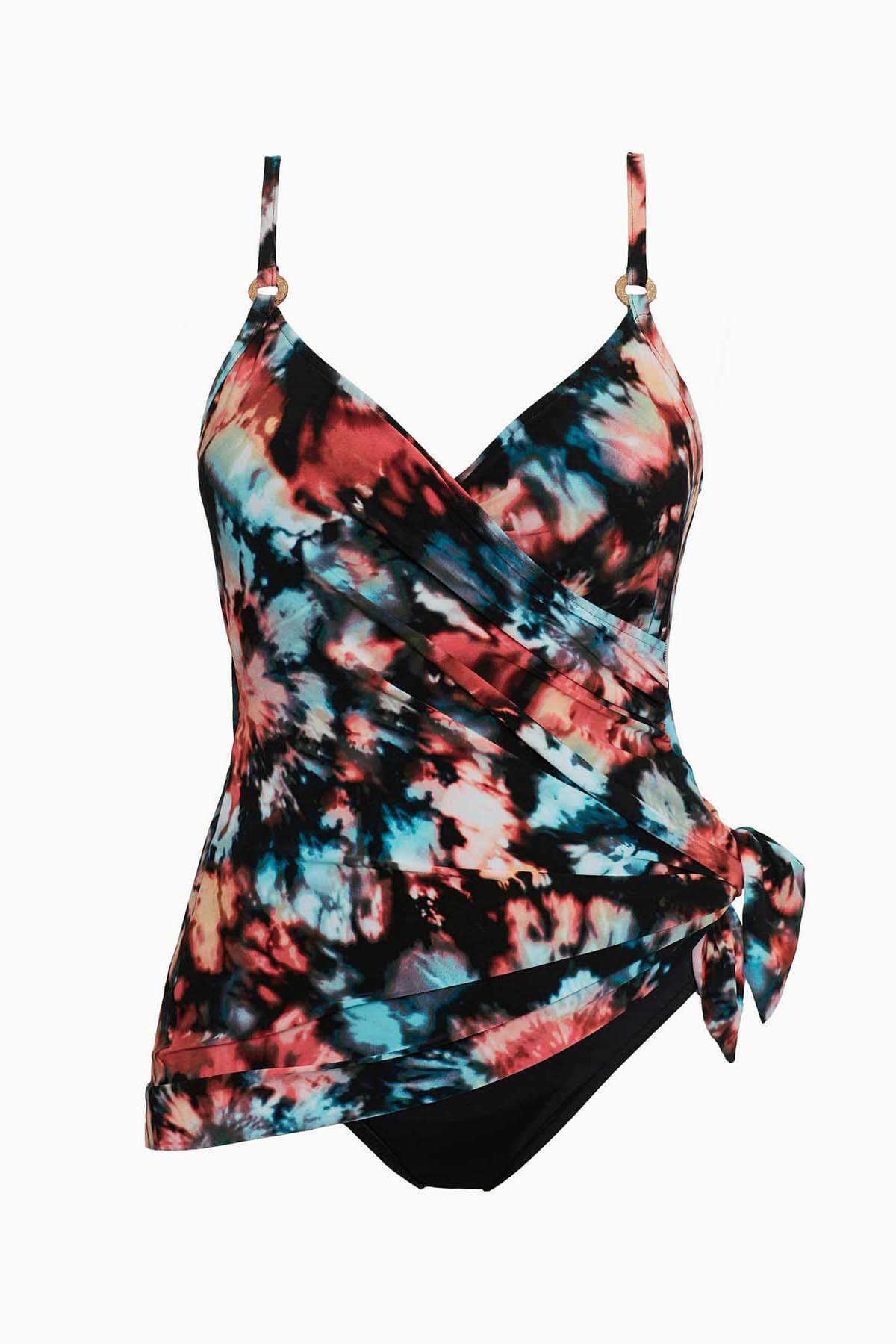 Miraclesuit Black/Multi Magicsuit Baha Beach Willow One Piece Swimsuit