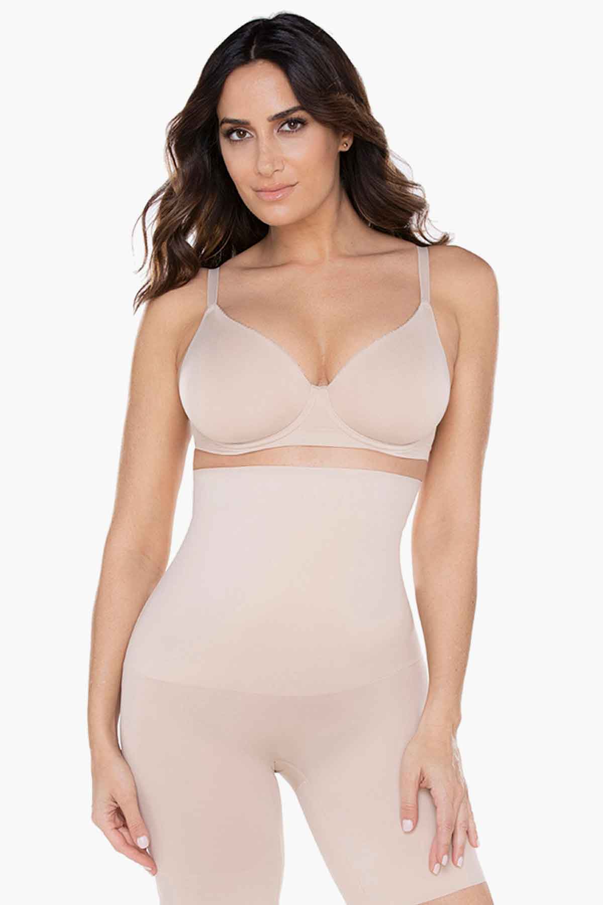 Miraclesuit Black Comfy Curves Hi-Waist Long Leg Thigh Slimmer Shapewear