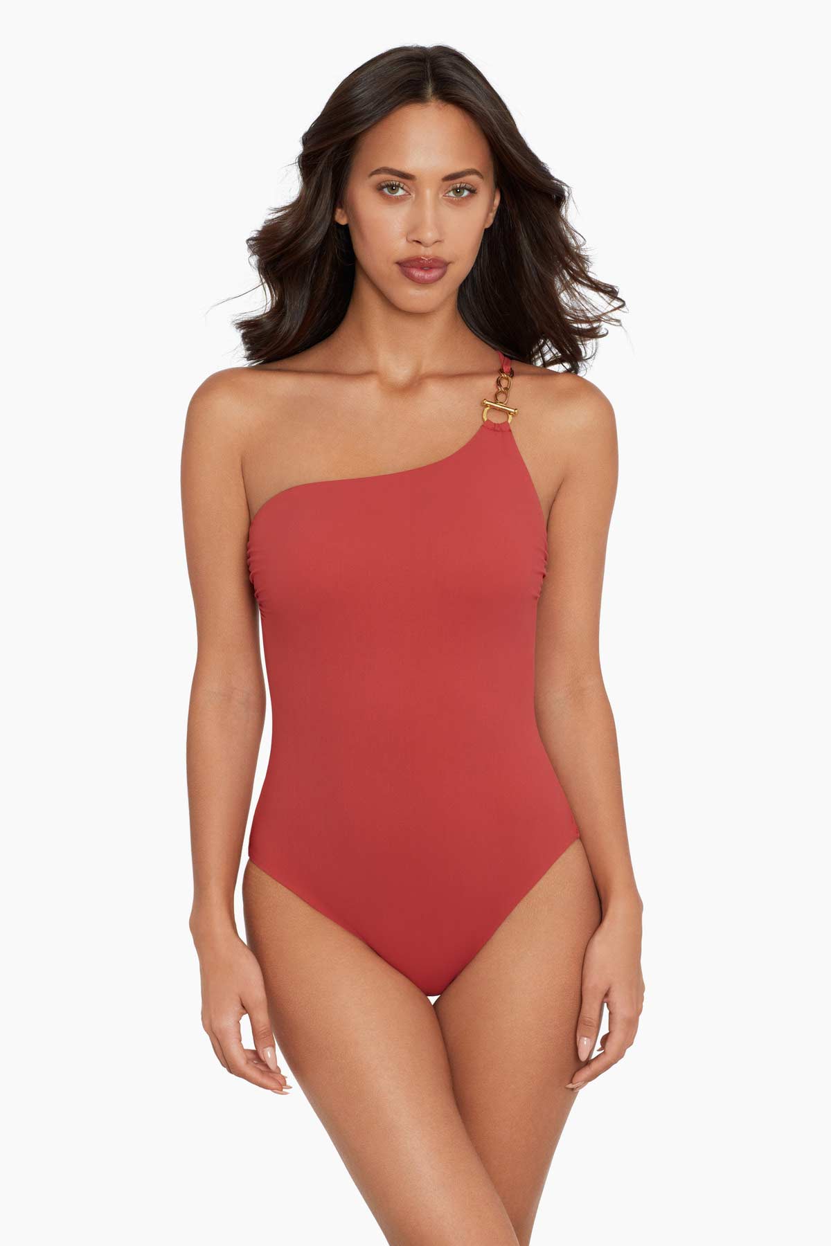 Miraclesuit Black Amoressa Elle Dorado 14K One Piece Swimsuit