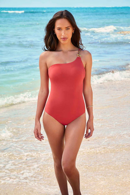 Miraclesuit Black Amoressa Elle Dorado 14K One Piece Swimsuit