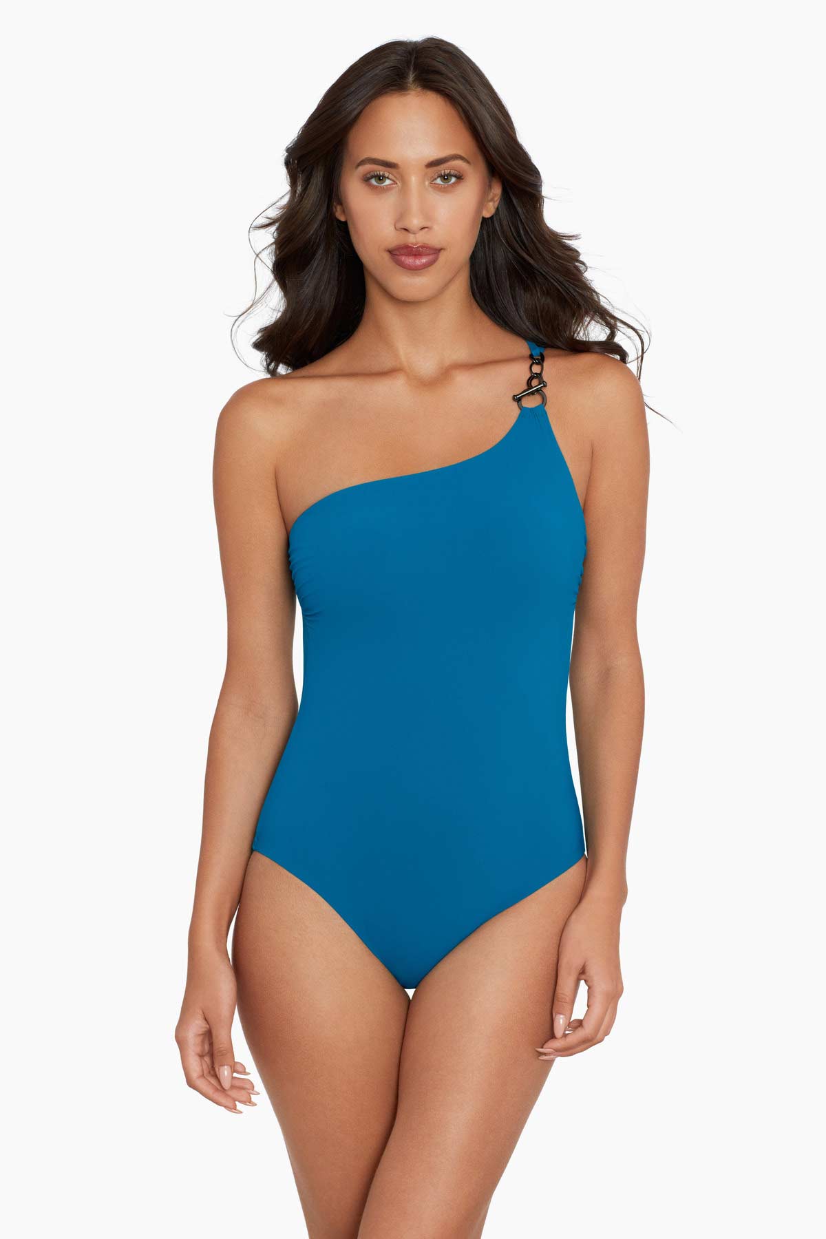 Miraclesuit Black Amoressa Elle Dorado 14K One Piece Swimsuit