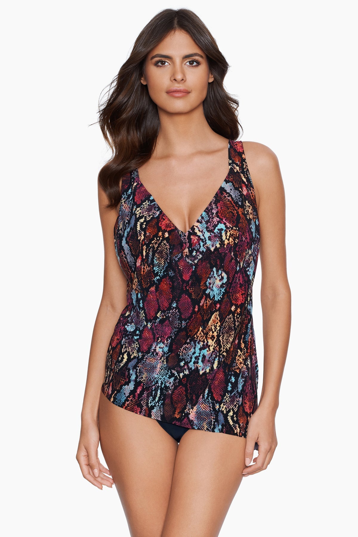 Miraclesuit Black/Brown Magicsuit Queen Cobra Winnie Tankini