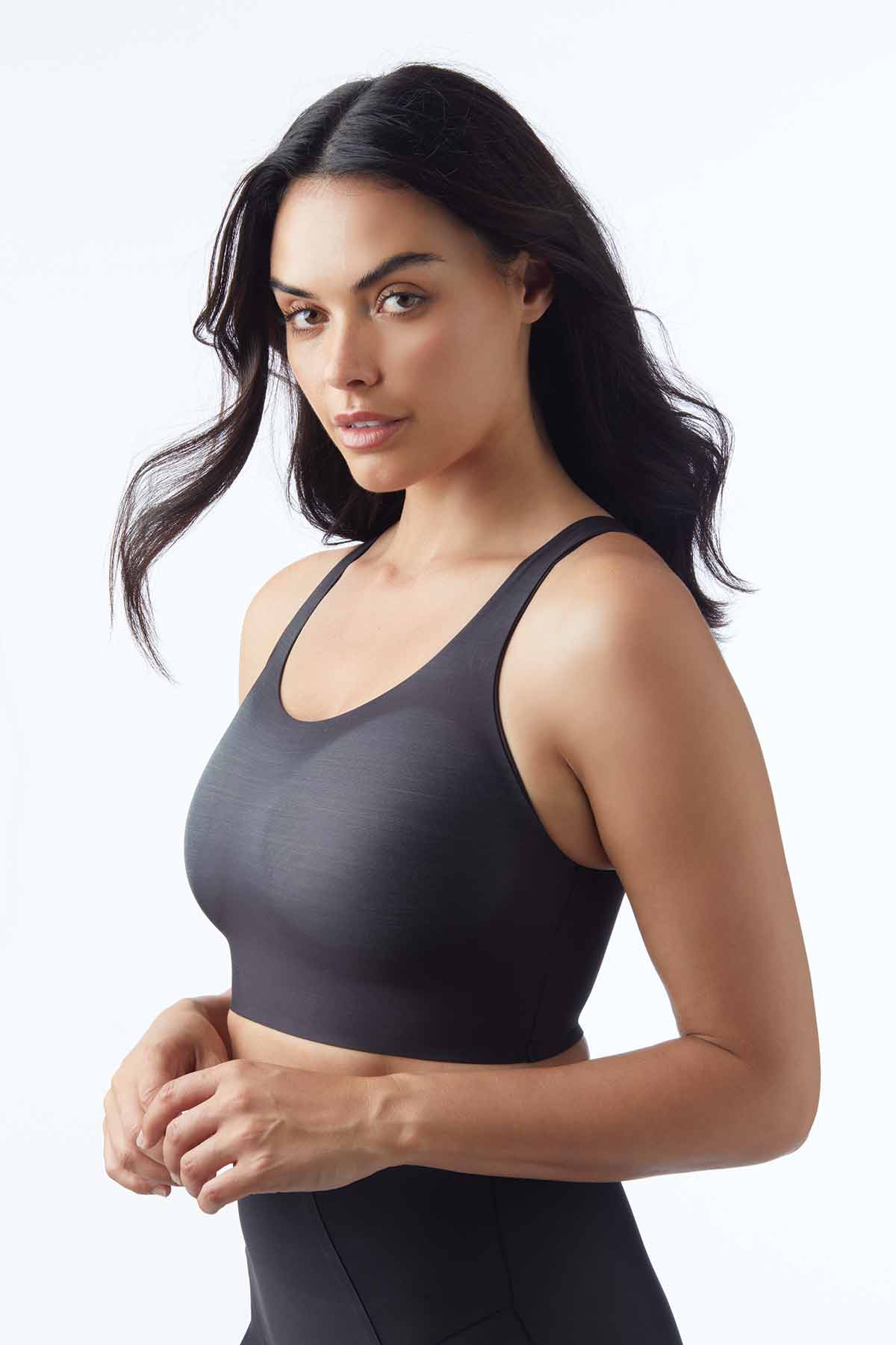 Miraclesuit Black TC Firm Control Skin Benefit Top Shaper