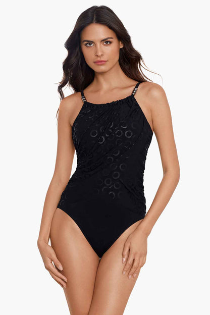 Miraclesuit Black/Multi Magicsuit Cosmos Lisa One Piece Swimsuit
