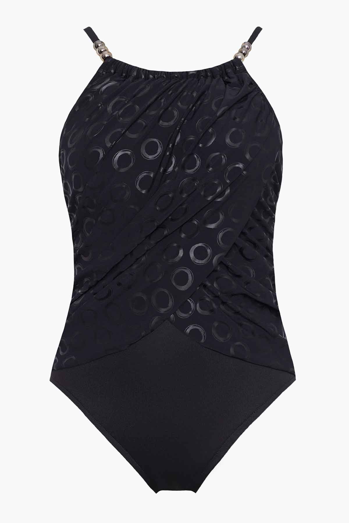 Miraclesuit Black/Multi Magicsuit Cosmos Lisa One Piece Swimsuit