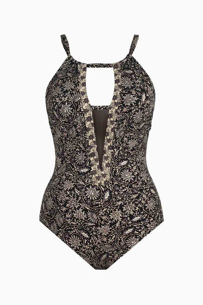 Miraclesuit Black/Multi Amoressa Montague Ghost One Piece Swimsuit