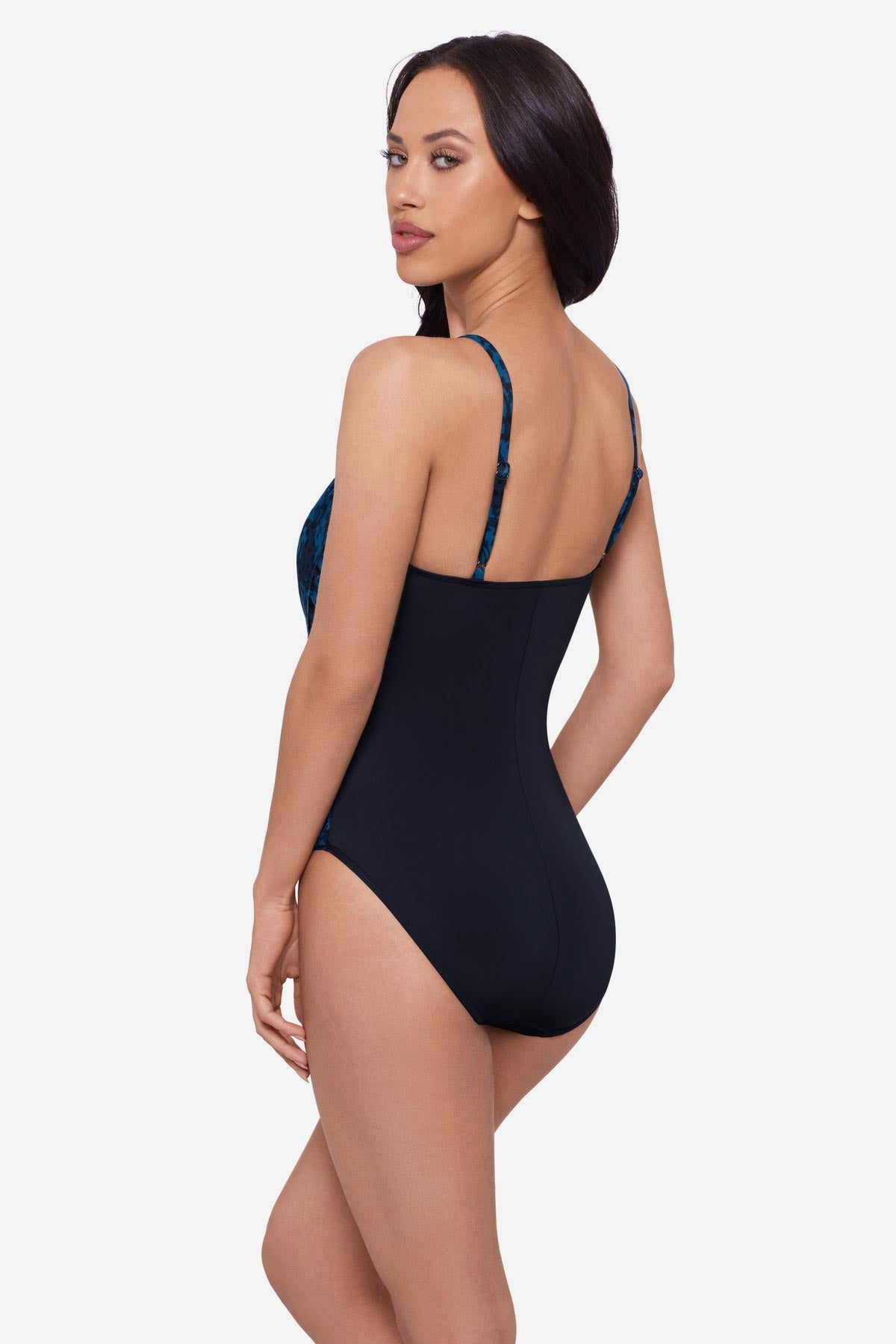 Miraclesuit Navy Magicsuit Swoon Lisa One Piece Swimsuit