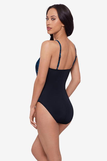 Miraclesuit Navy Magicsuit Swoon Lisa One Piece Swimsuit