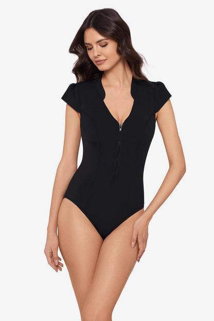 Miraclesuit Black Magicsuit Scuba Clara One Piece Swimsuit