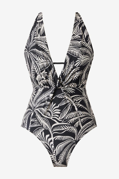 Miraclesuit Black/Multi Magicsuit Hearts Of Palm Joelle One Piece Swimsuit