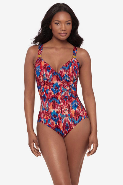 Miraclesuit Multi Siren One Piece Swimsuit in Ikat Dorado