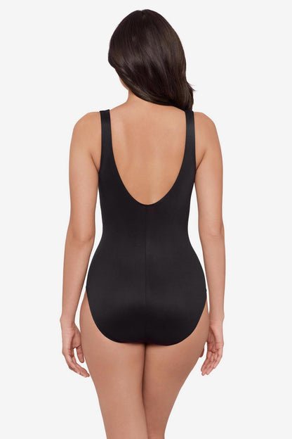 Miraclesuit Black/Multi Escape One Piece Swimsuit in Light Show