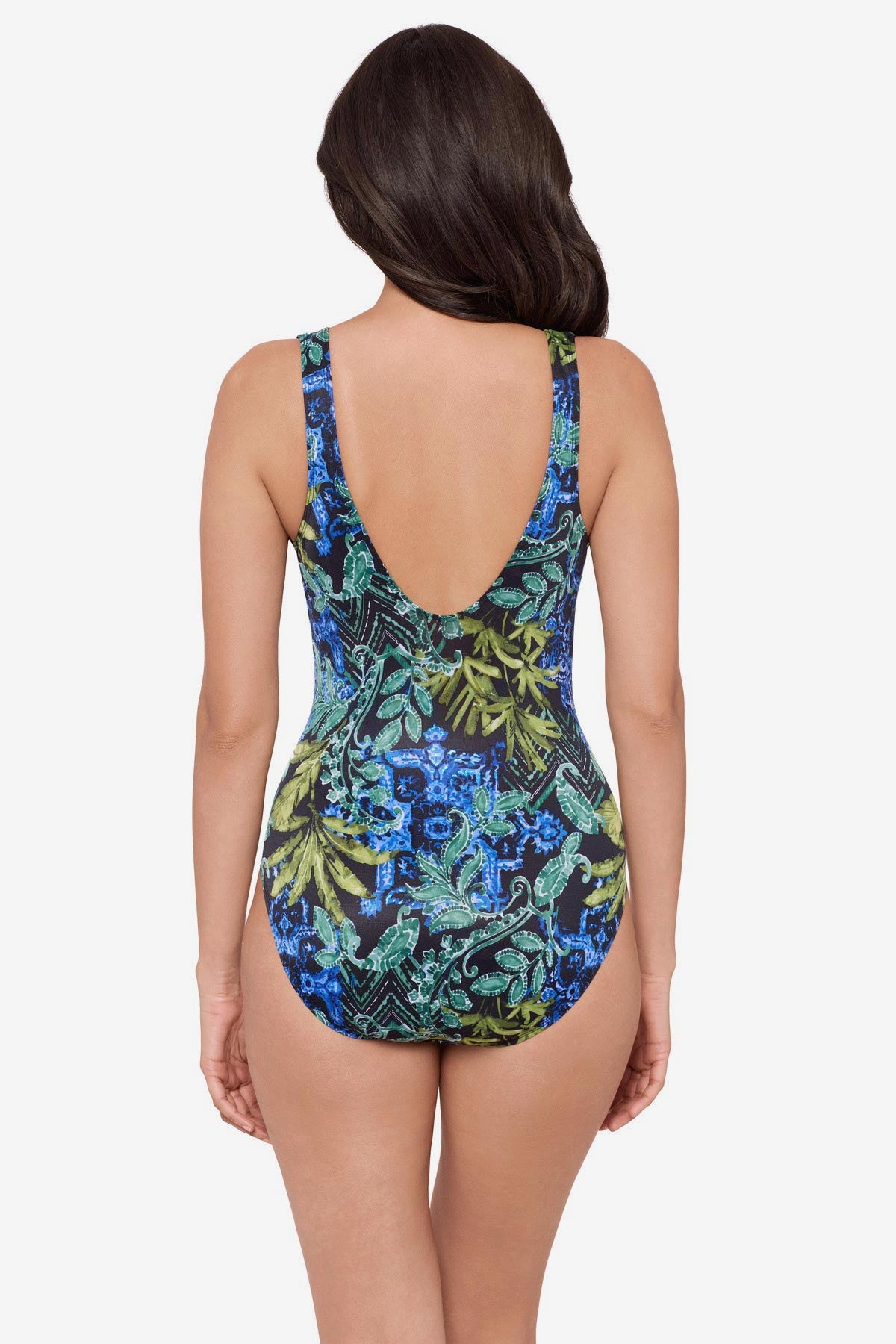 Miraclesuit Black/Multi Escape One Piece Swimsuit in Gasparilla