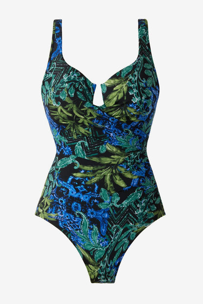 Miraclesuit Black/Multi Escape One Piece Swimsuit in Gasparilla