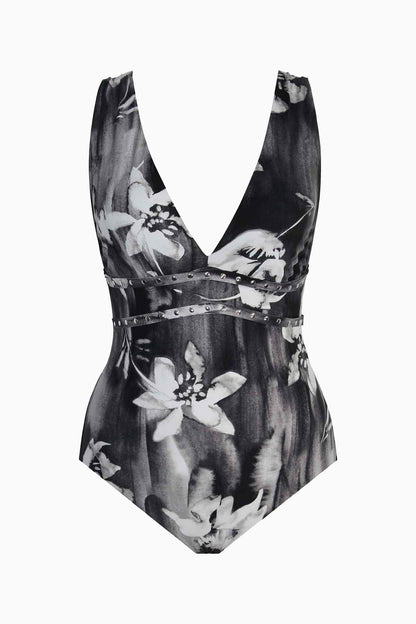 Miraclesuit Black/Multi Amoressa Ophelia Lupita One Piece Swimsuit