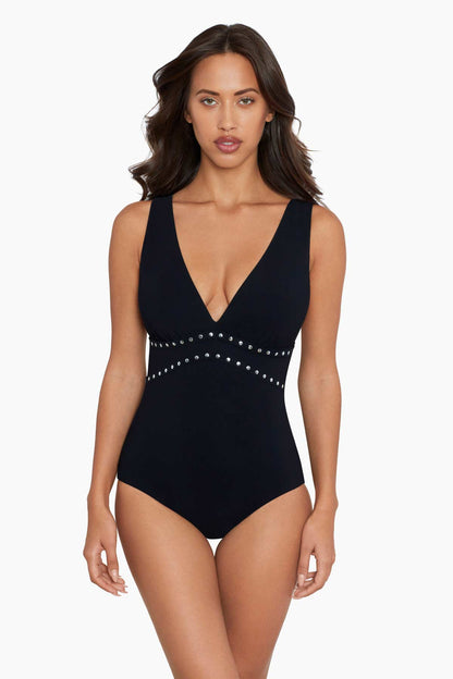 Miraclesuit Black/Multi Amoressa Ophelia Lupita One Piece Swimsuit