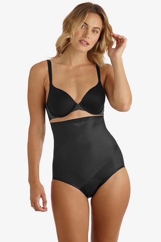 Miraclesuit Black TC Tummy Tux Extra Firm Control Hi-Waist Brief