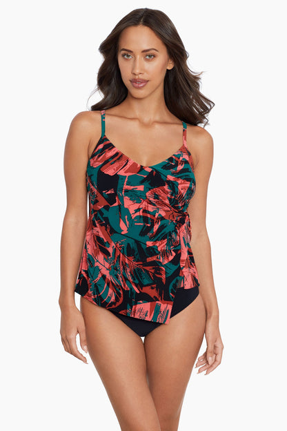 Miraclesuit Black/Multi Magicsuit Livin Lush Carma Tankini