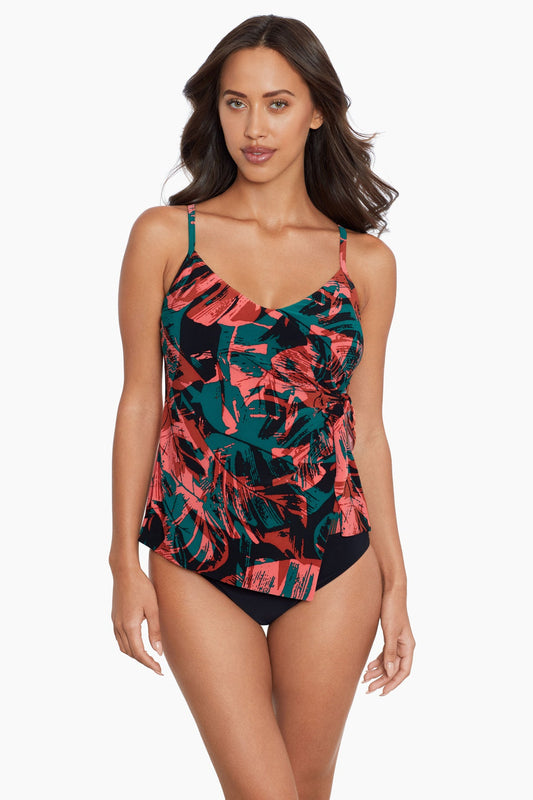 Miraclesuit Black/Multi Magicsuit Livin Lush Carma Tankini