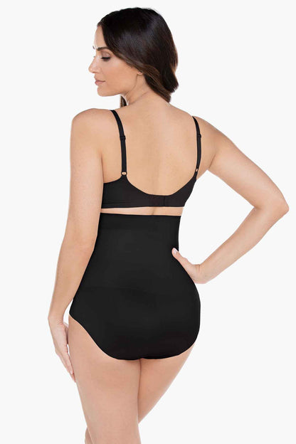 Miraclesuit Black Comfy Curves Hi Waist Brief Shapewear