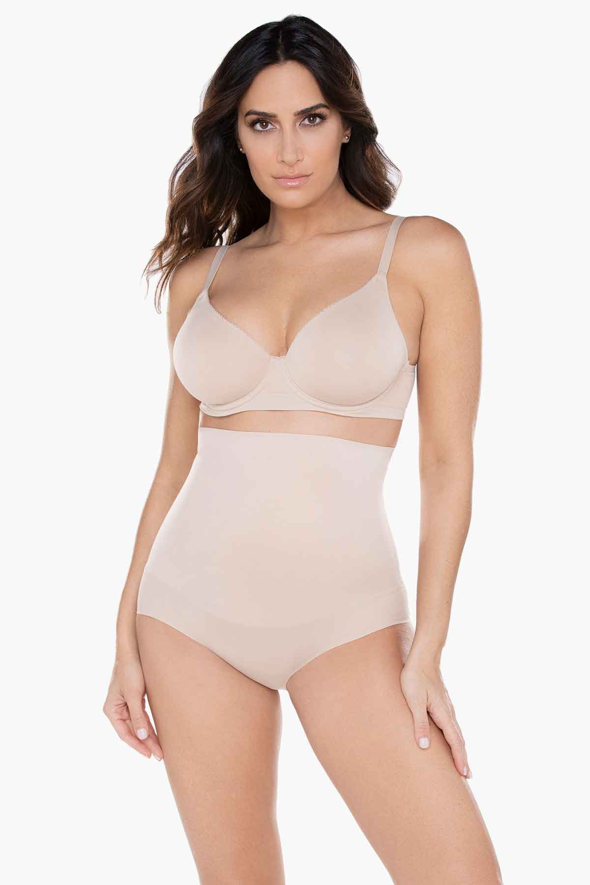 Miraclesuit Black Comfy Curves Hi Waist Brief Shapewear
